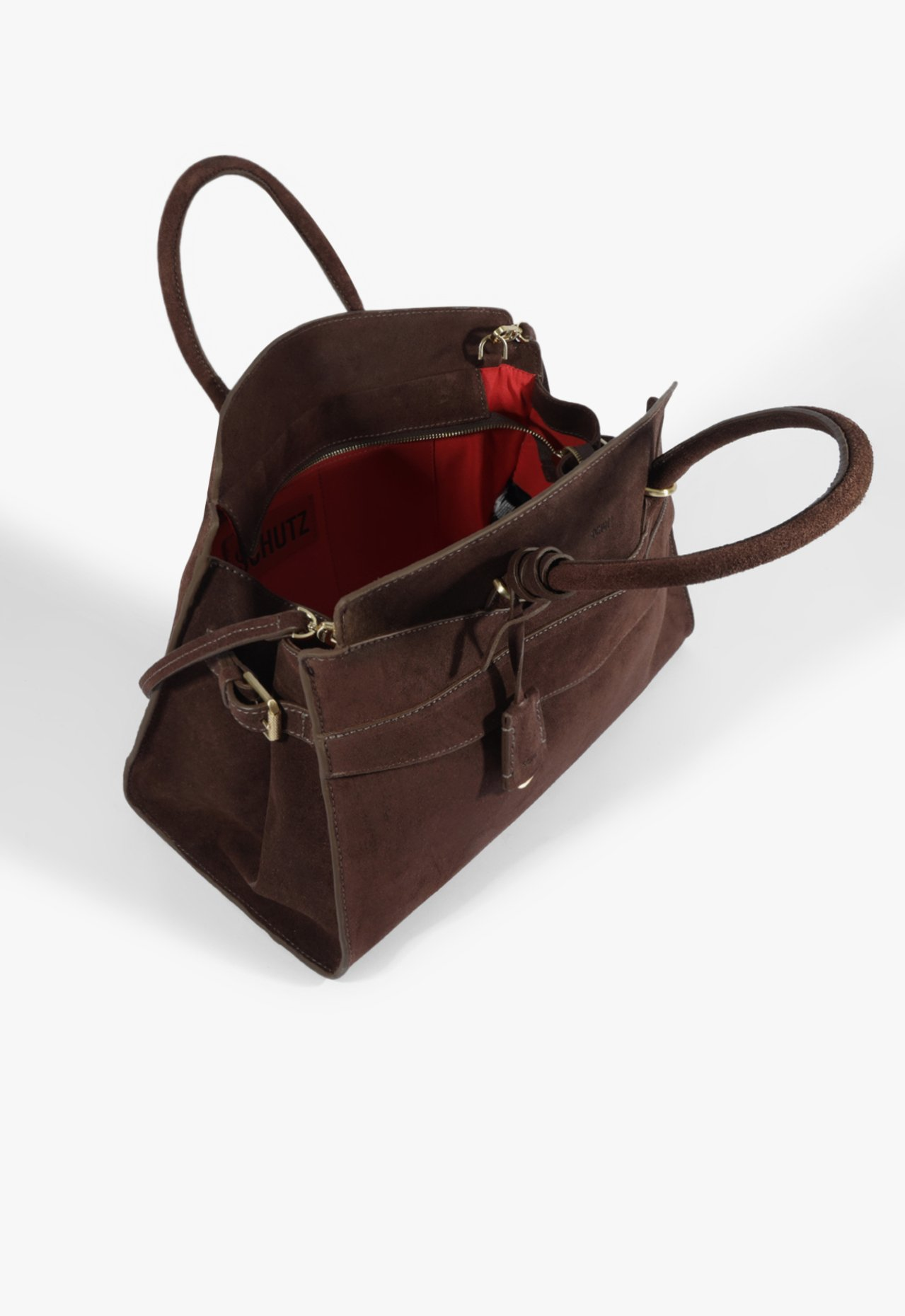 Bolsa Shopping Rush Camurça Marrom | ZZ MALL