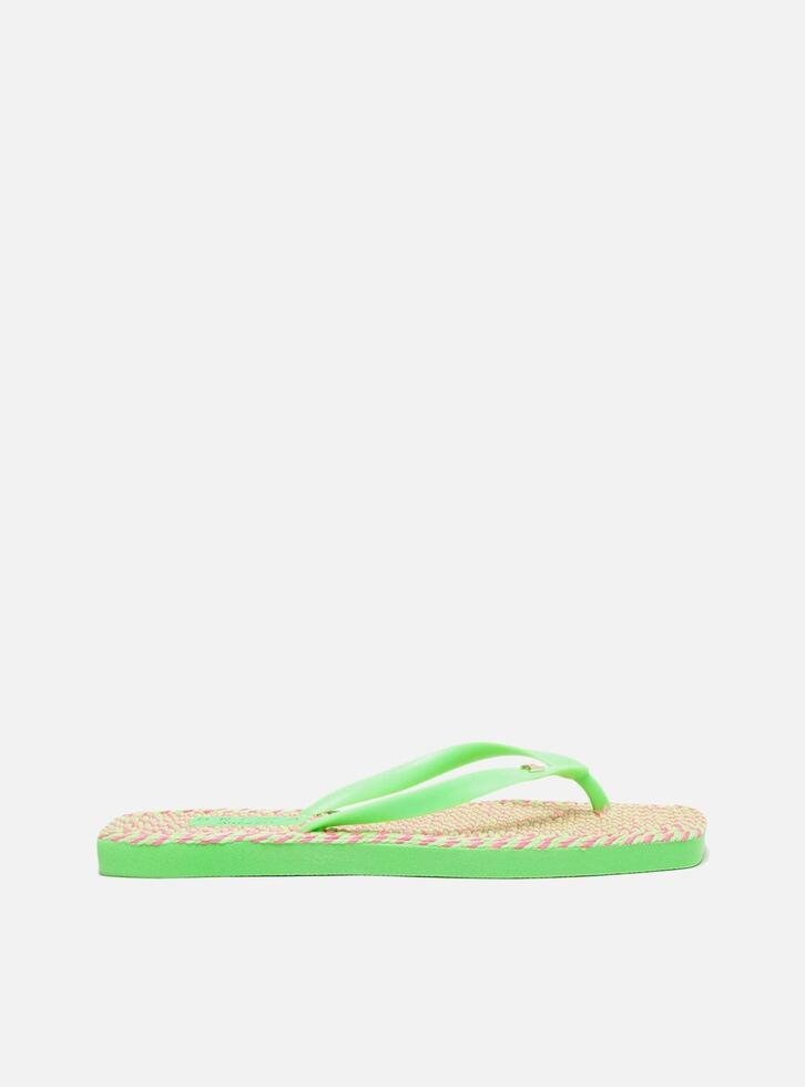 Chinelo De Dedo Verde Mint Fluo Brizza
