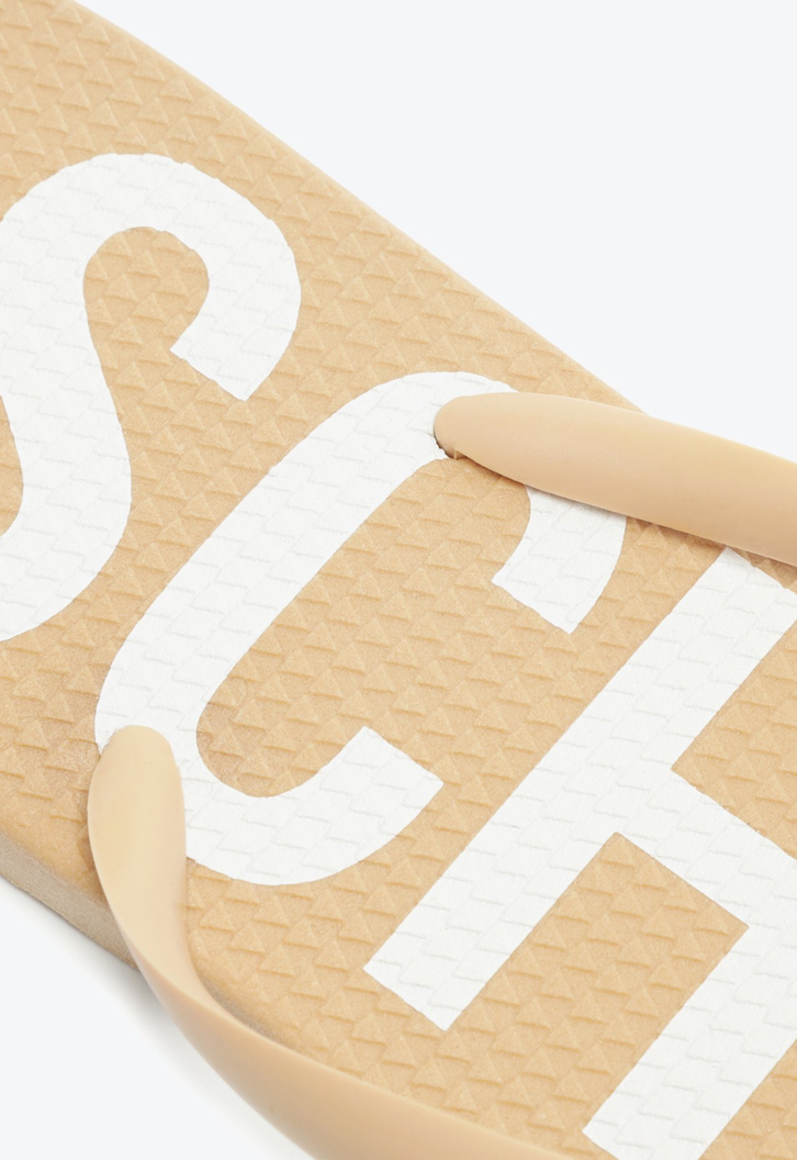 Chinelo Bico Folha Schutz Bege