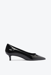 Sapato Scarpin Preto Schutz Laura Mid Verniz