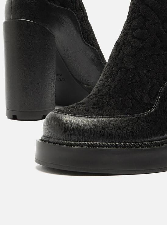 BOTA MEIA PATA PRETA AREZZO SALTO ALTO