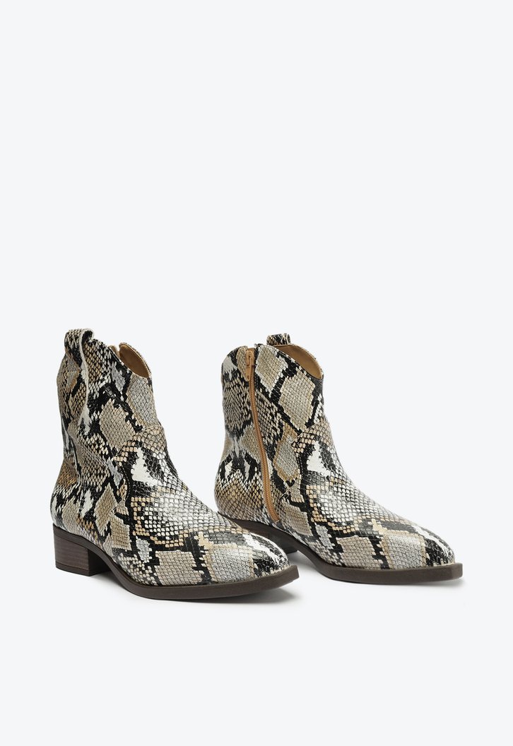 Bota Cano Curto Snake Western