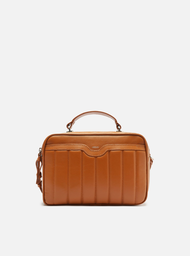 Bolsa Tiracolo Marrom Arezzo Couro Francine Média