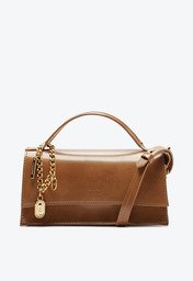 Bolsa Tiracolo Marrom Anacapri Pequena Estruturada