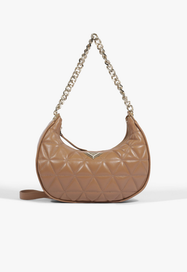 Bolsa Tiracolo 944 Couro Matelassê Marrom