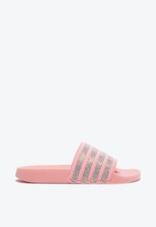 Rasteira Slide Rosa Anacapri Tiras Brilhosas