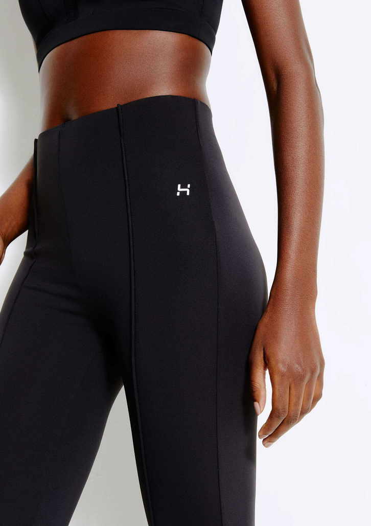 Calça Legging Preta Hering Esportiva Flare