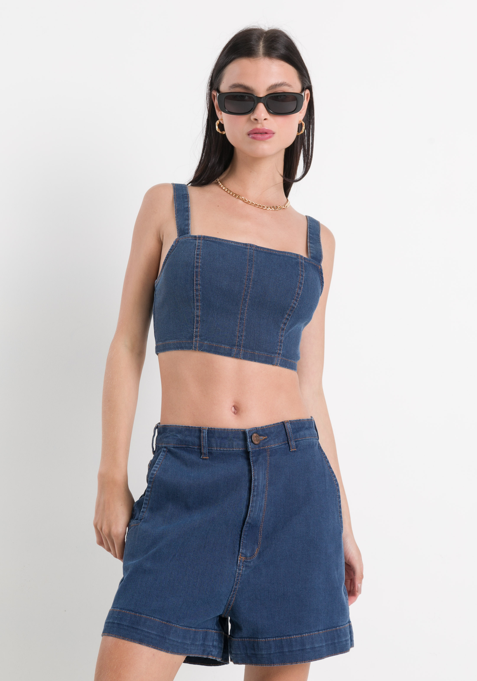 Top Azul My Favorite Things Jeans Cropped | ZZ MALL