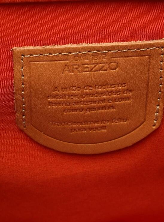 BOLSA PRETA AREZZO TOTE COURO CROCO GAIA GRANDE