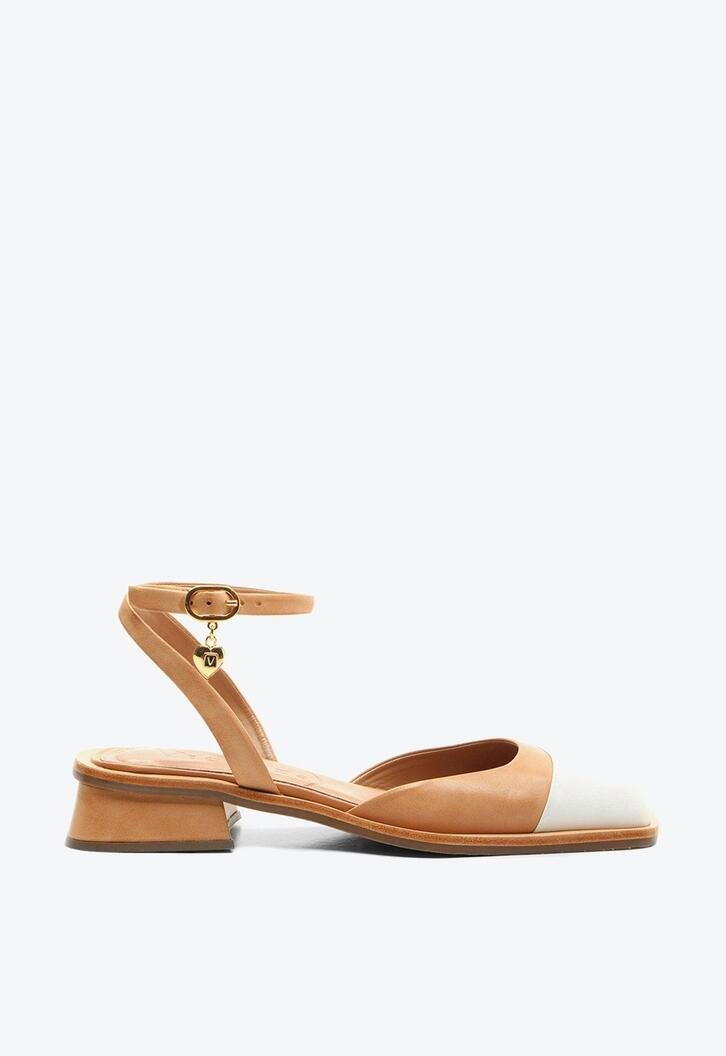 Slingback Cap Toe Bess Caramelo