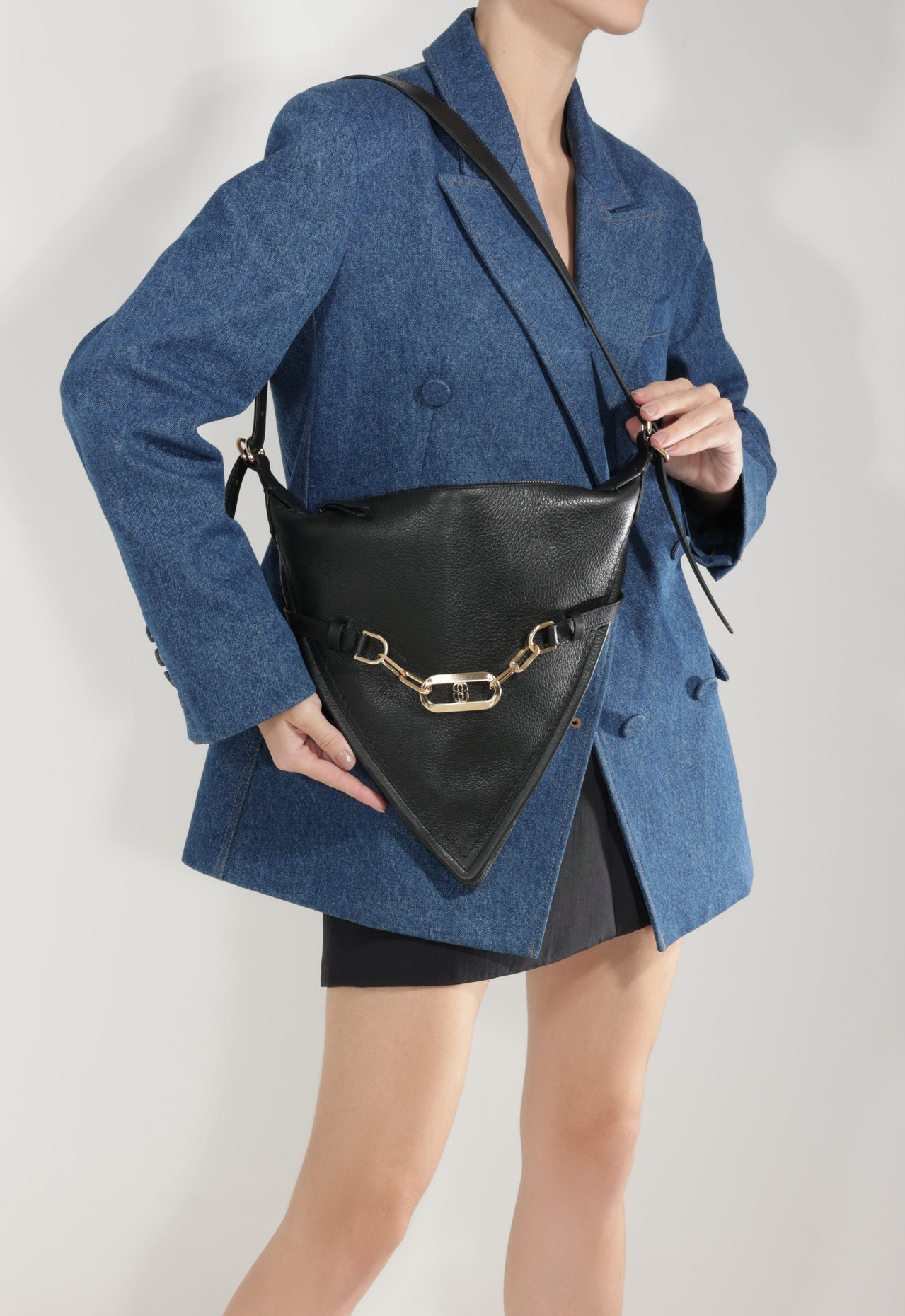 Bolsa Preta Schutz Scorpio Couro | ZZ MALL