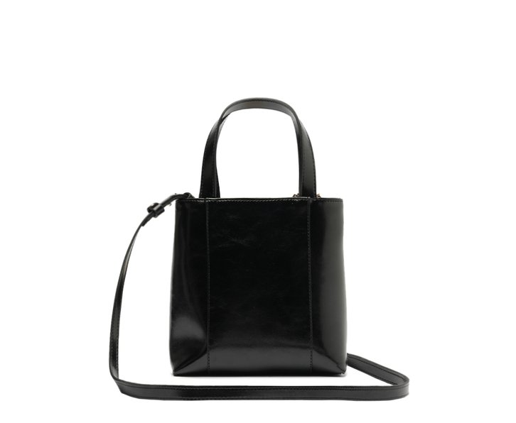 Bolsa Tote Média Madri Chaveiro Preta