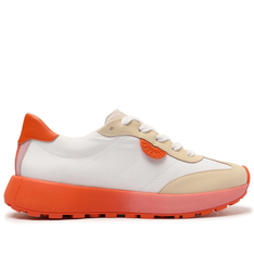 Tênis Branco E Laranja Anacapri Lolla Sporty