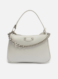 Bolsa Tiracolo Branca Arezzo Pequena Corrente Tag