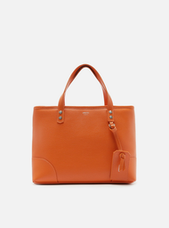 Bolsa Tote Laranja Arezzo Giorno Média Bag Charm