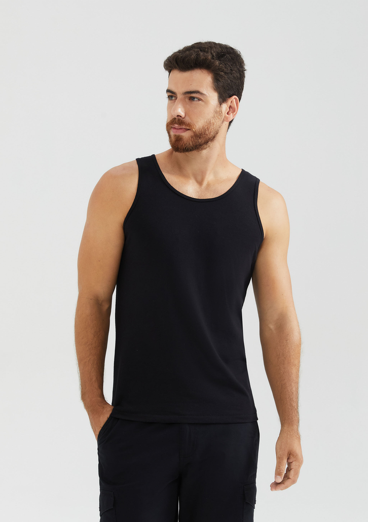 Kit Com 3 Regatas Pretas Hering Masculinas Básicas Slim