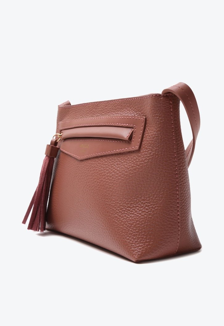 Bolsa Tiracolo Marrom Arezzo Barbicacho Pequena