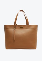 Bolsa Shopping Anacapri Marrom Grande Alça Marrom Bag Charm