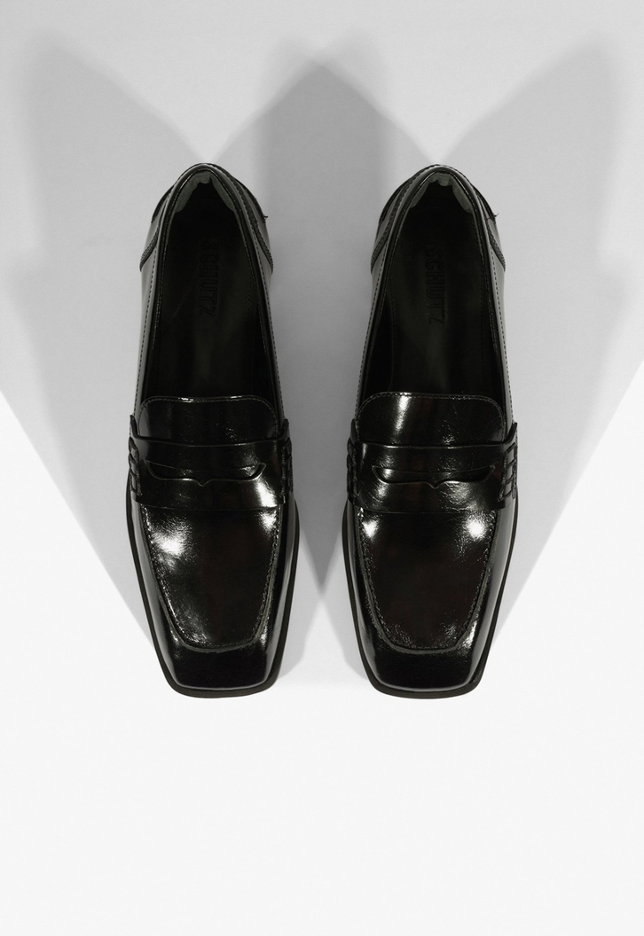 Loafer Fresh Boho Couro Preto