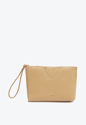 Necessaire Bege Schutz Ellie Couro
