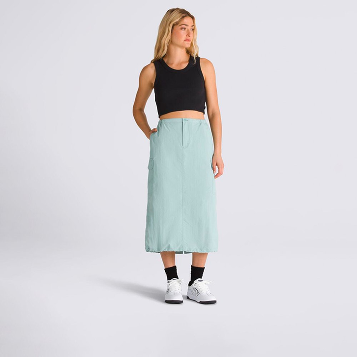 Saia Riley Parachute Cargo Skirt Upland Gray Mist | ZZ MALL