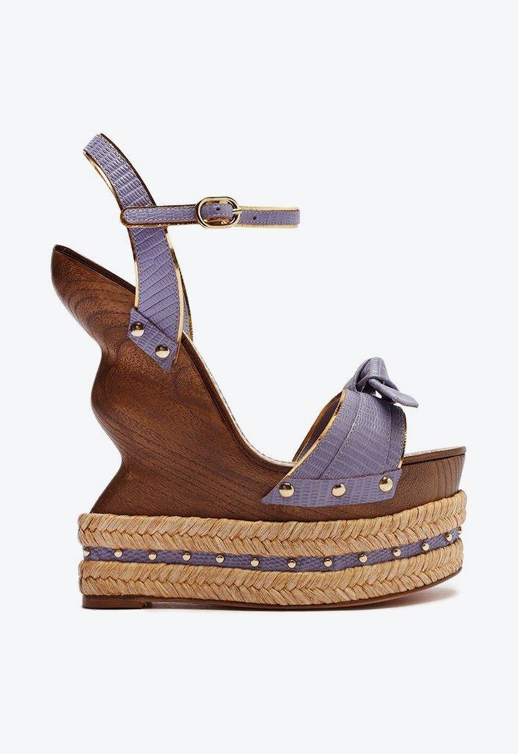 Clarita Wooden Sandal Viola
