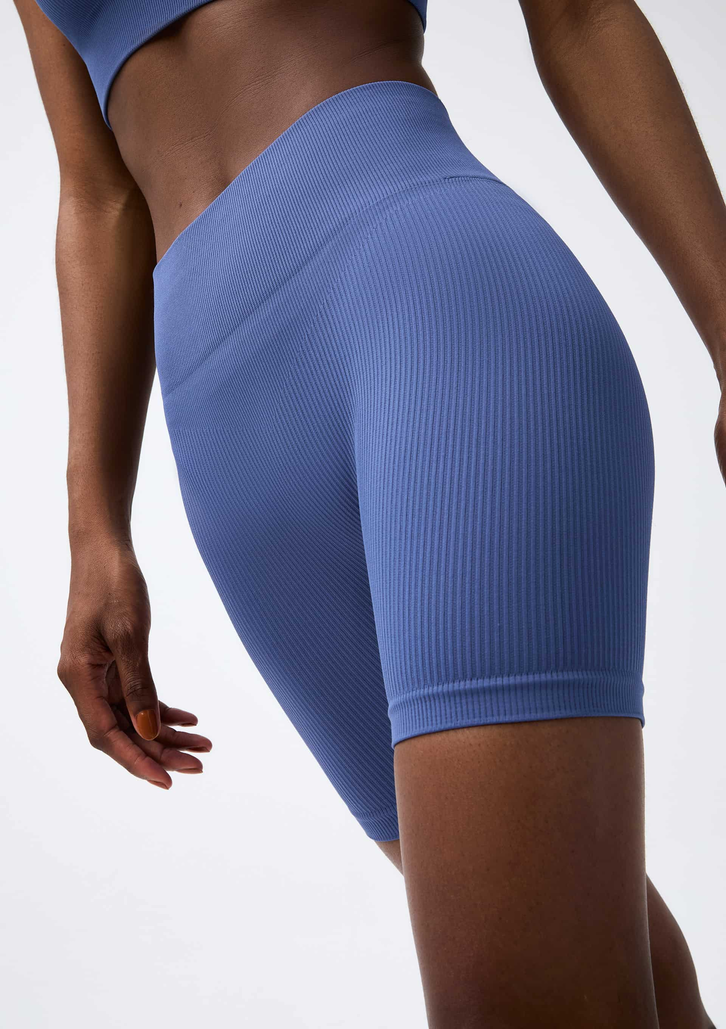 Bermuda Azul Hering Esportiva Biker Sem Costura