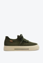 Tênis Knit Sola Alta New Alê Verde