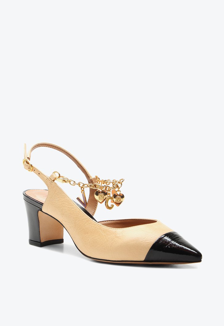 Slingback  Lua Bege