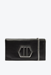 Clutch Preta Arezzo Couro Luana Pequena