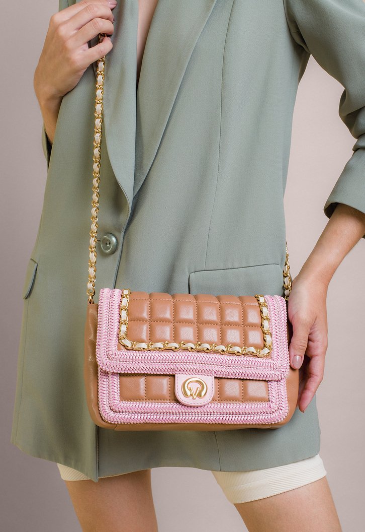 Bolsa Tiracolo Phoebe Média Rosa