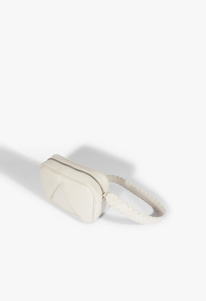 すず Bolsa Tiracolo Branca Schutz Sporty Couro | ZZ MALL