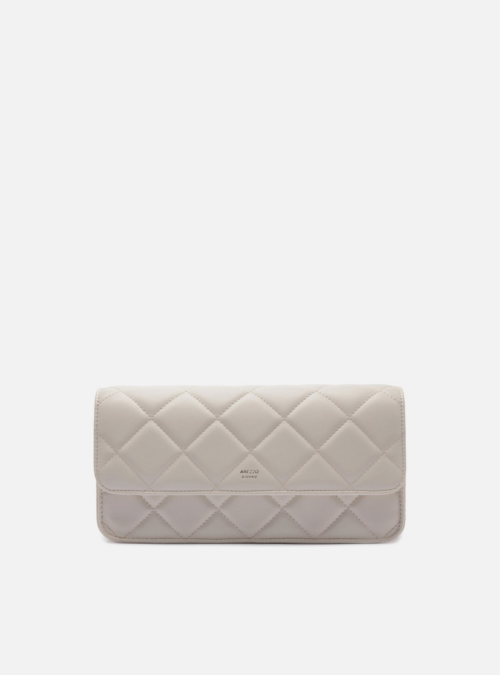 Bolsa Tiracolo Branca Média Matelassê Corrente