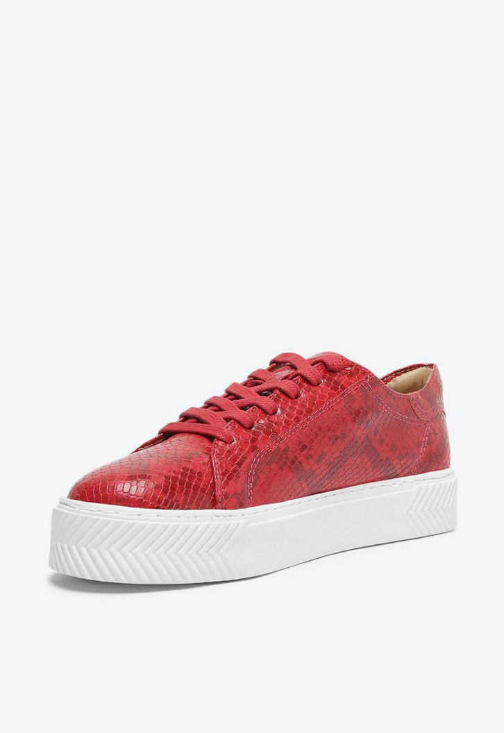 Tênis Vermelho Anacapri Snake Flatform