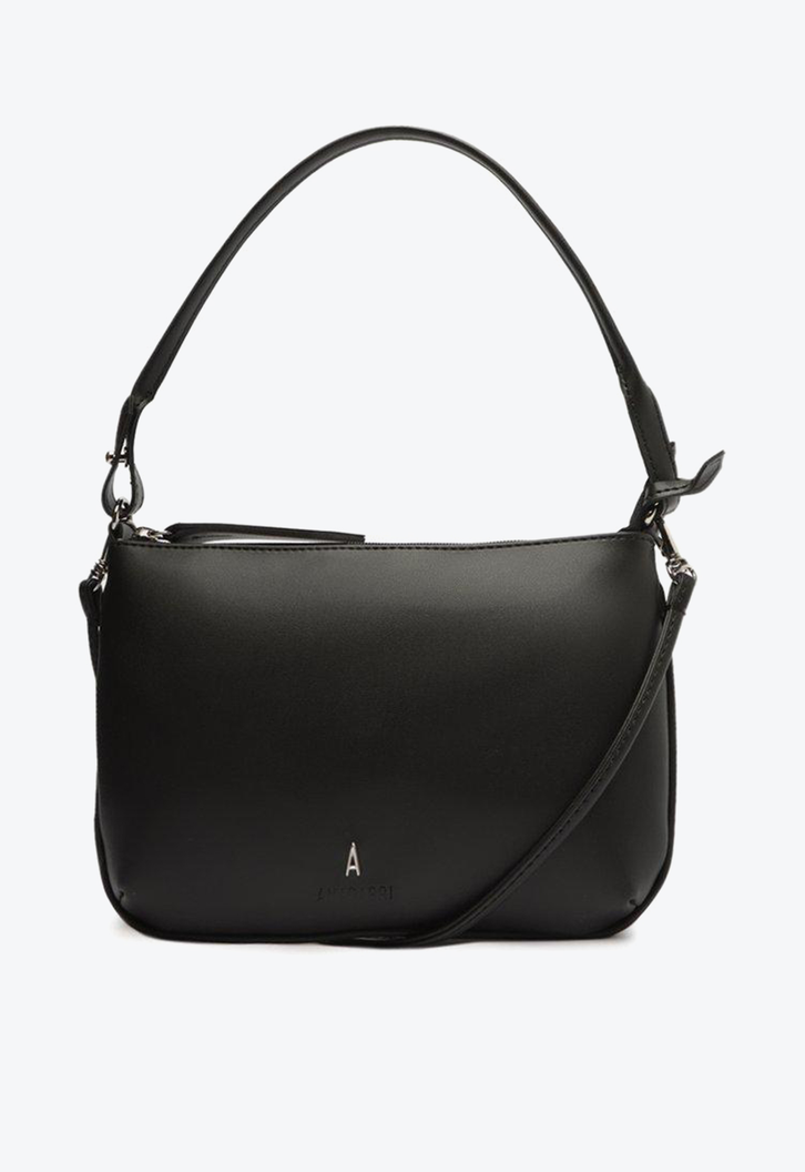 Bolsa Tiracolo Preta Anacapri Básica Média