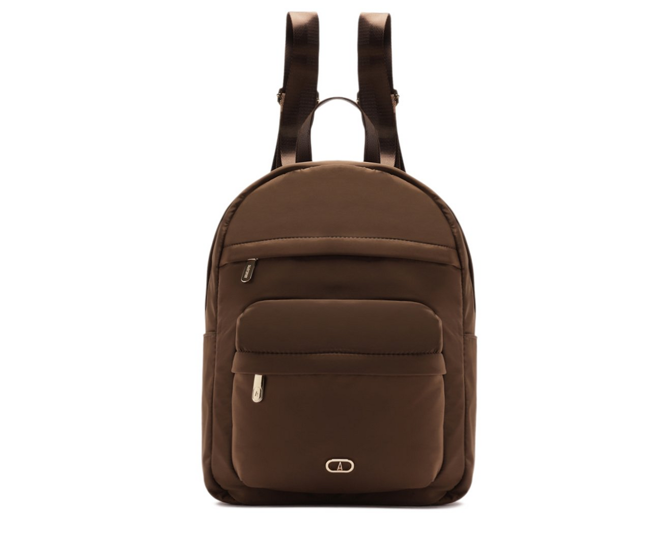 Mochila Grande Bolso Frontal Marrom | ZZ MALL
