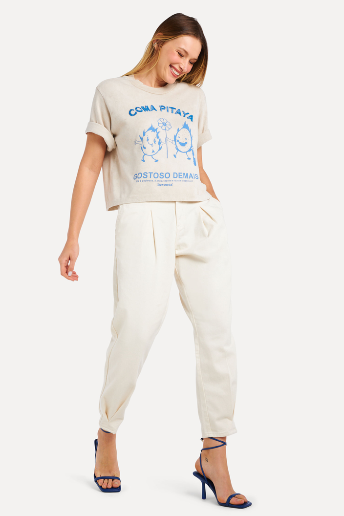 CAMISETA OFF-WHITE SILK PITAYA