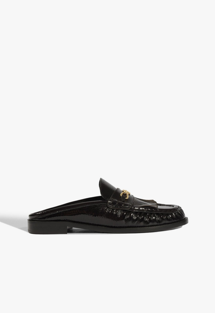 Mule Mocashop Couro Preto