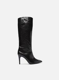 Bota Preta Snake Arezzo Cano Alto Salto Fino