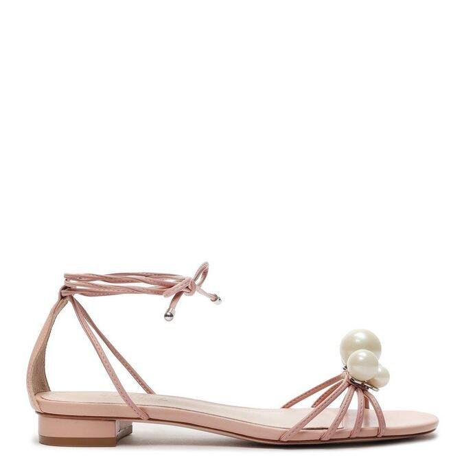 SANDÁLIA SCHUTZ RASTEIRA PEARLS ROSÉ | ZZ MALL