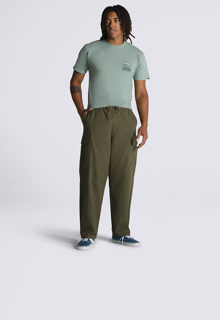 Calça Range Cargo Baggy Tapered Elastic Grape Leaf