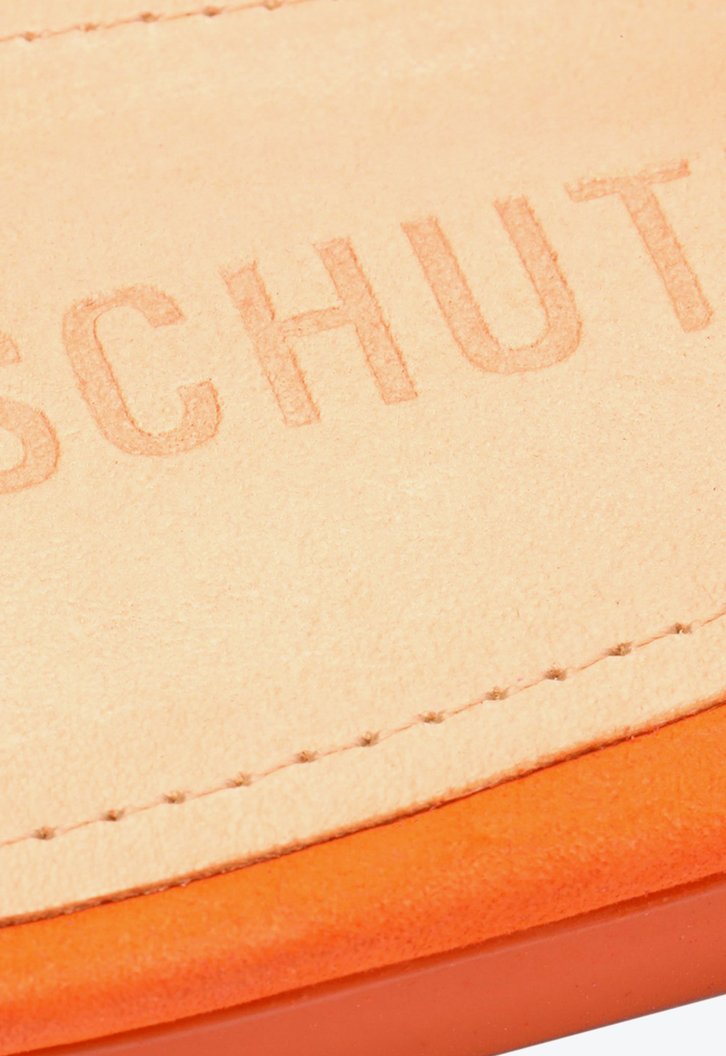 Sapato Mule Rasteira Laranja Schutz Nobuck