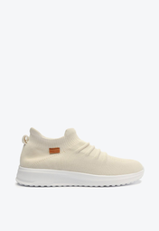 Slip On Branco Anacapri Knit Franzido