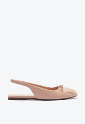 Sapatilha Anacapri Slingback Laço Biqueira Rosa