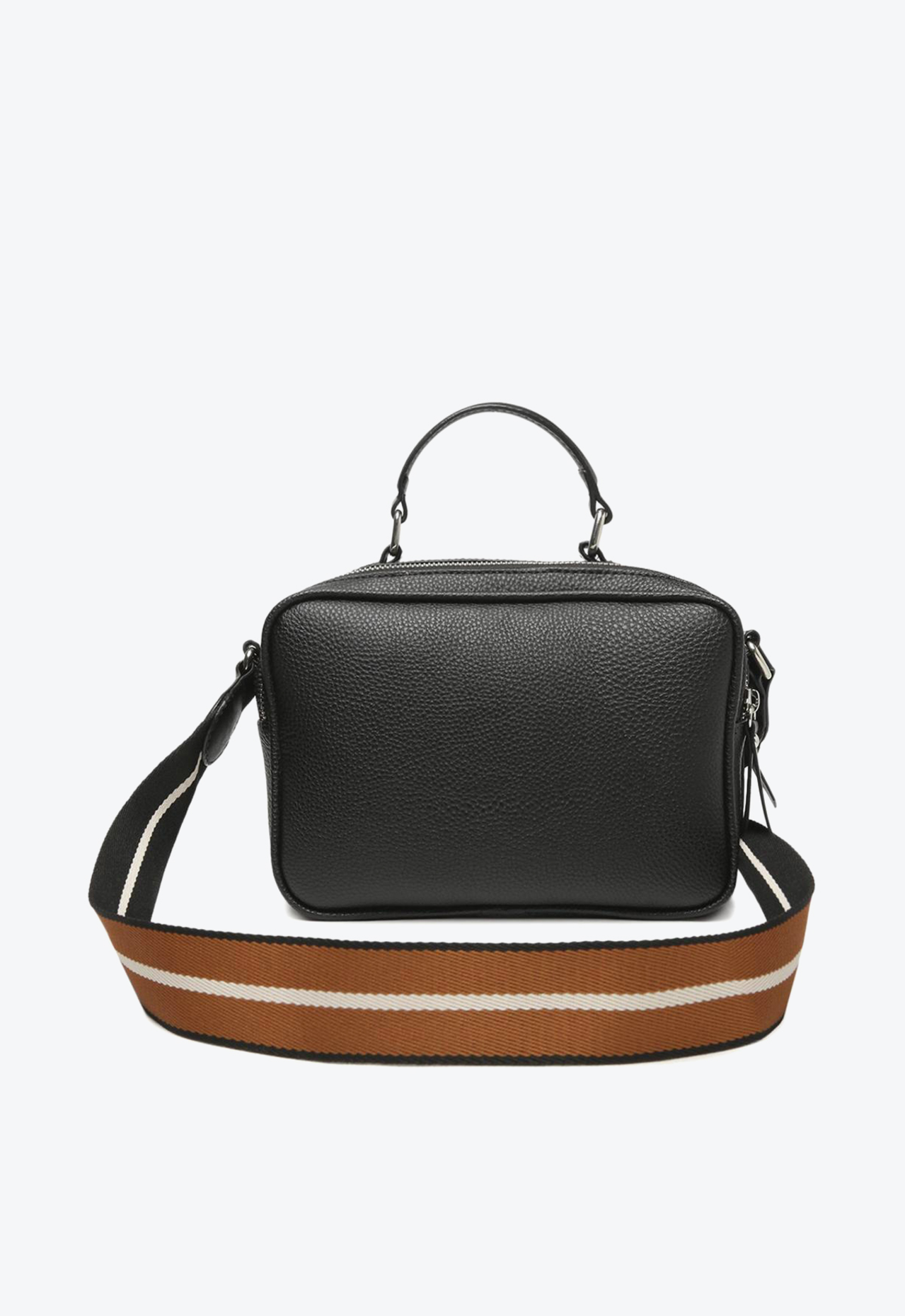 Bolsa Tiracolo Preta Arezzo Prione Média | ZZ MALL