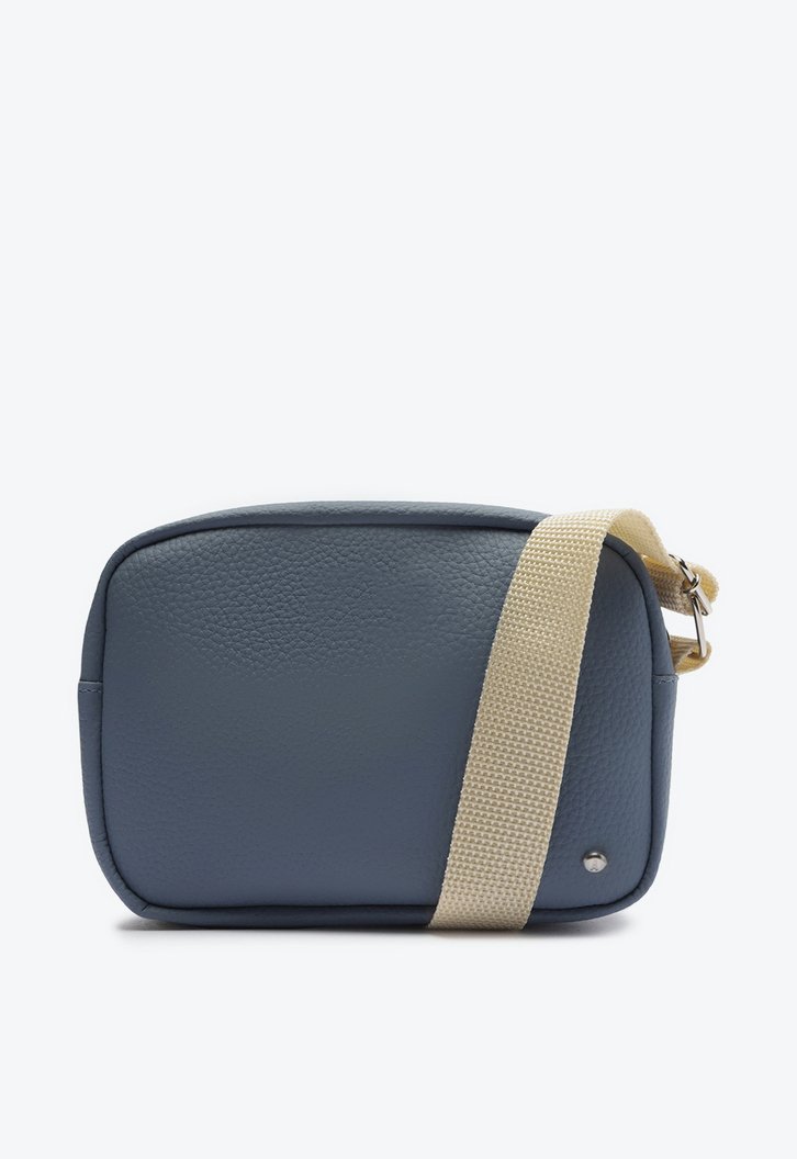 Bolsa Crossbody Azul Anacapri Alça Gorgurão Pequena