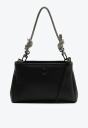 Bolsa Crossbody Preta Anacapri Baguete Pequena Alça Glam