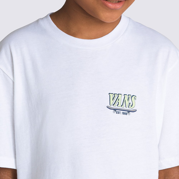 Camiseta Skate Mechanics Ss Infantil White