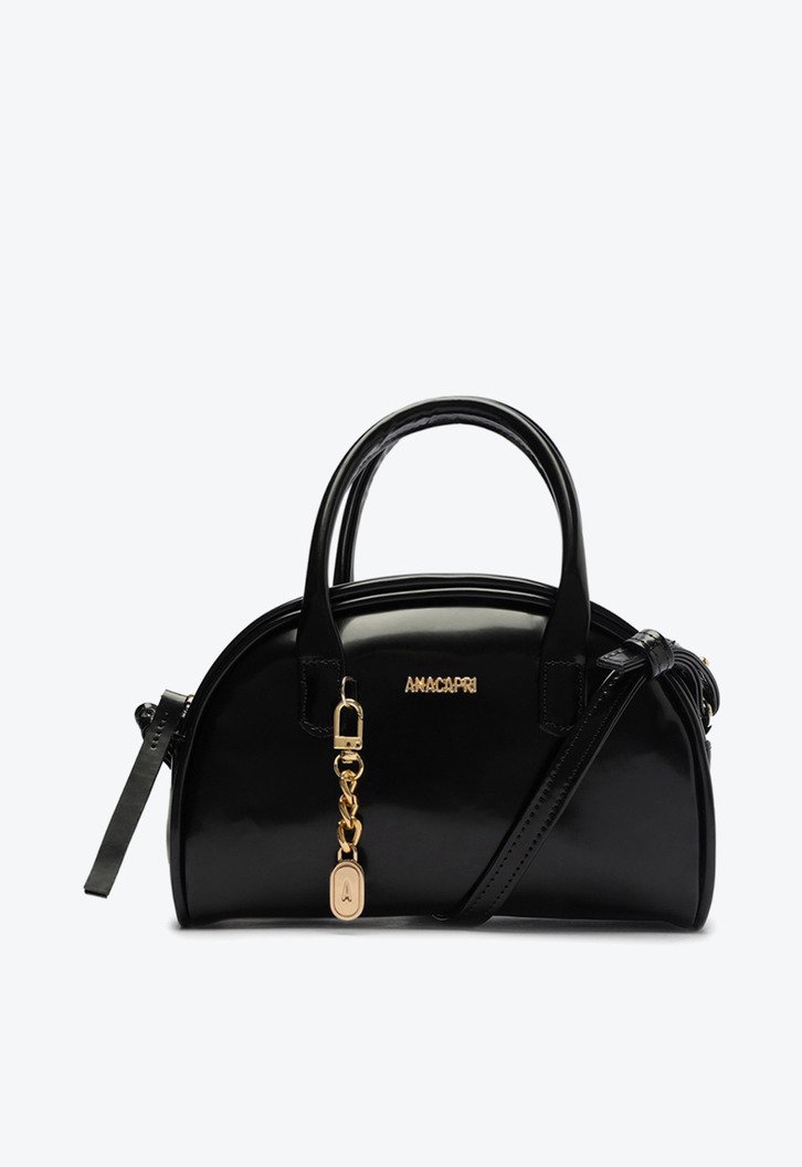 Bolsa Tote Preta Anacapri Média New Box Trendy