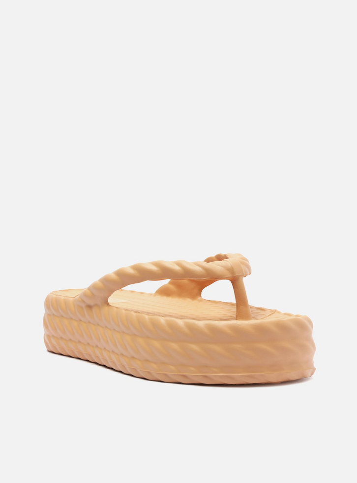 Sandália Nude Flatform Marrocos Mid